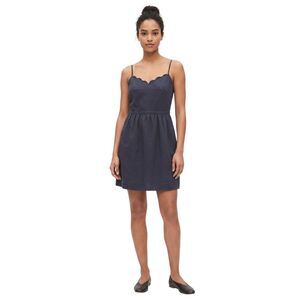 J.Crew Factory Blue Dress Adjustable Straps Size 10